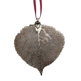 Aspen Leaf Ornaments Silver