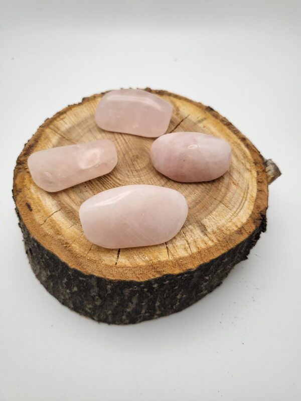 One Rose Quartz Tumbled Pocket Stone, Single Stone - Image 2