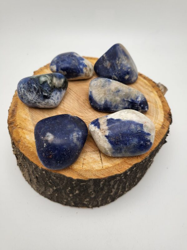 One Sodalite Tumbled Pocket Stone, Single Stone - Image 3