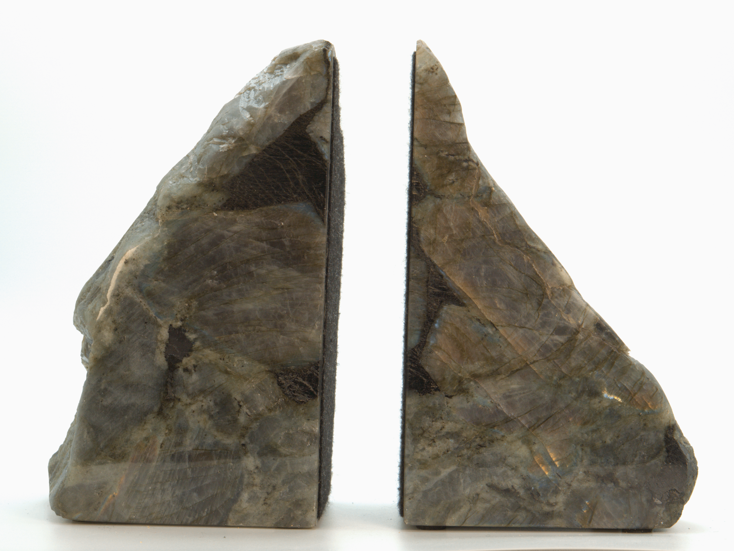 Labradorite Mineral Bookend Set