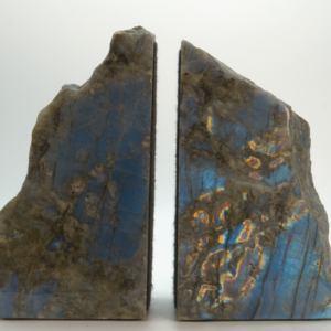 Labradorite Mineral Bookend Set