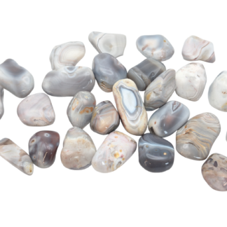 One Botswana Agate Tumbled Pocket Stone, Single Stone