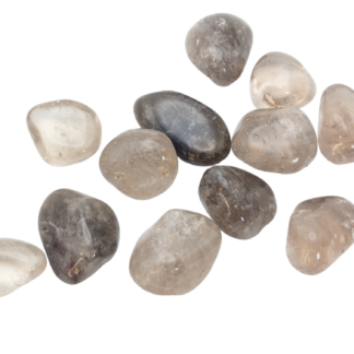 One Smoky Quartz Tumbled Pocket Stone, Single Stone