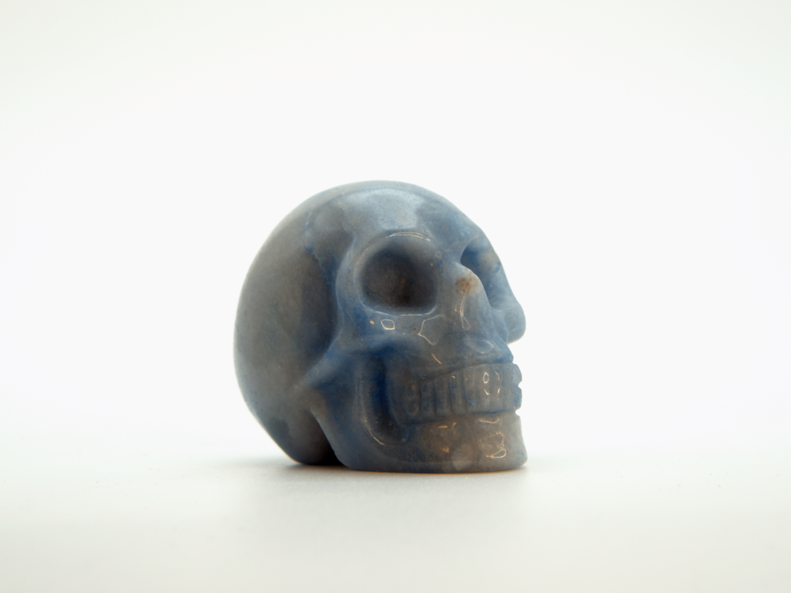 Blue Calcite Skull