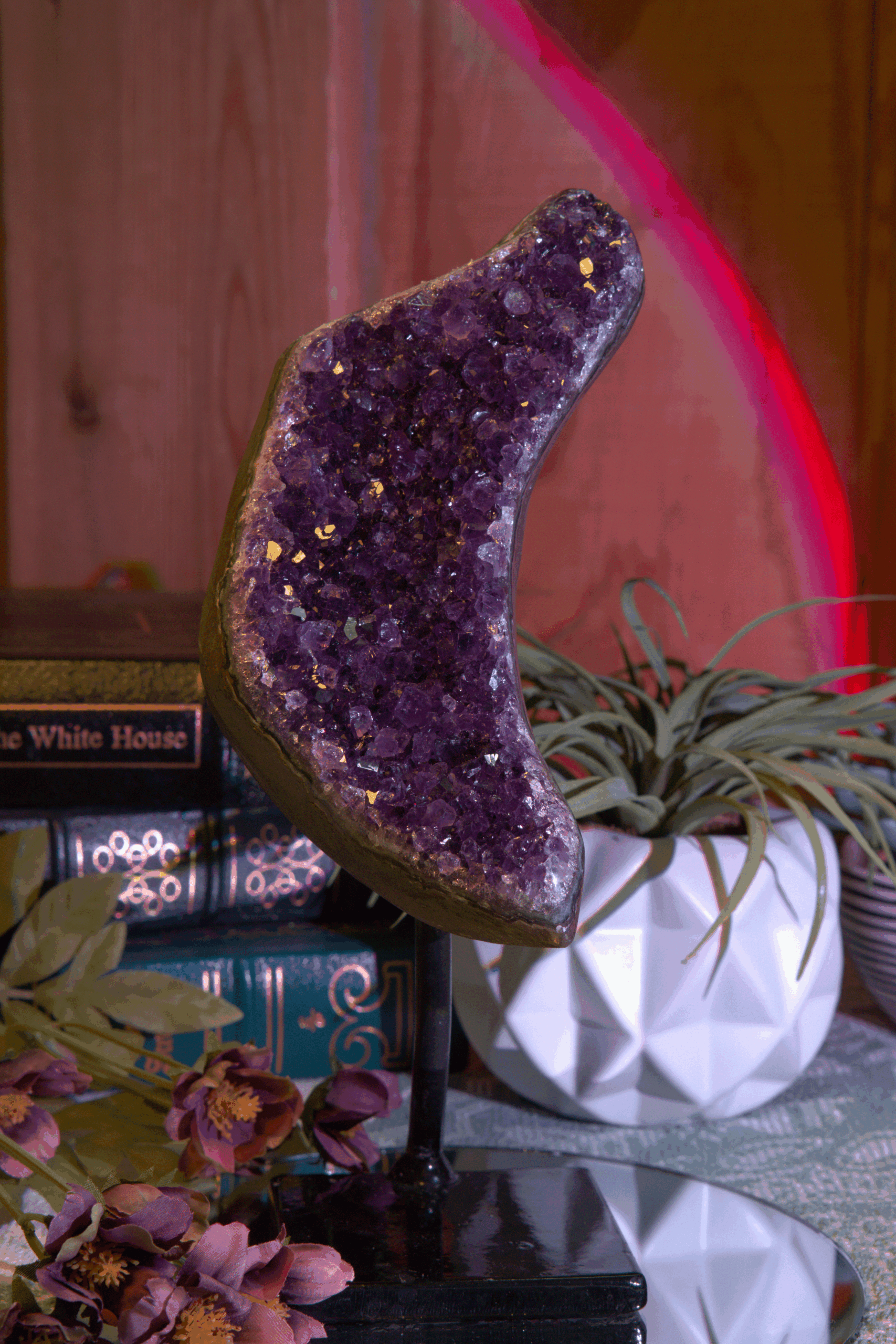 Crescent Amethyst Geode - Image 5