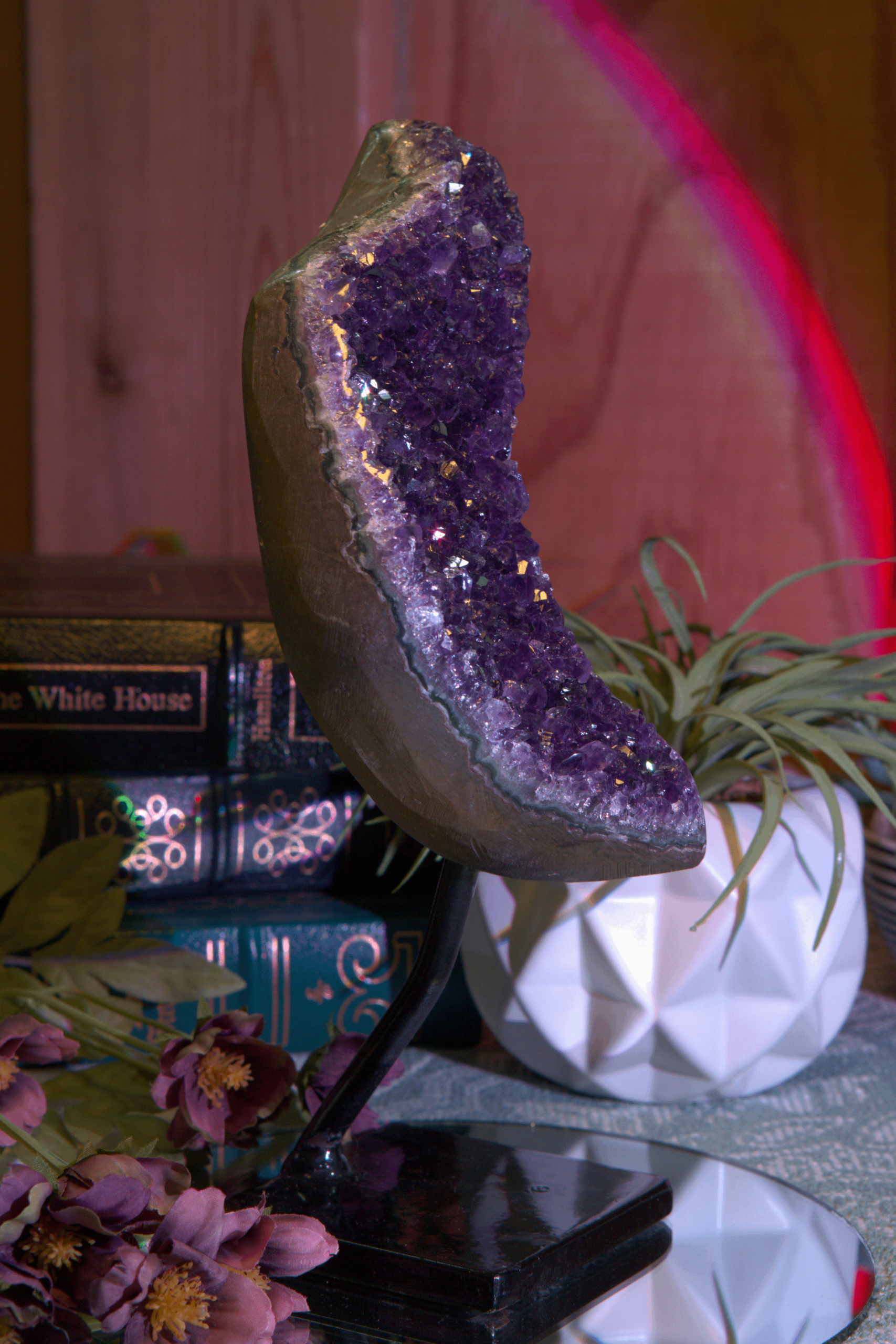 Crescent Amethyst Geode - Image 7