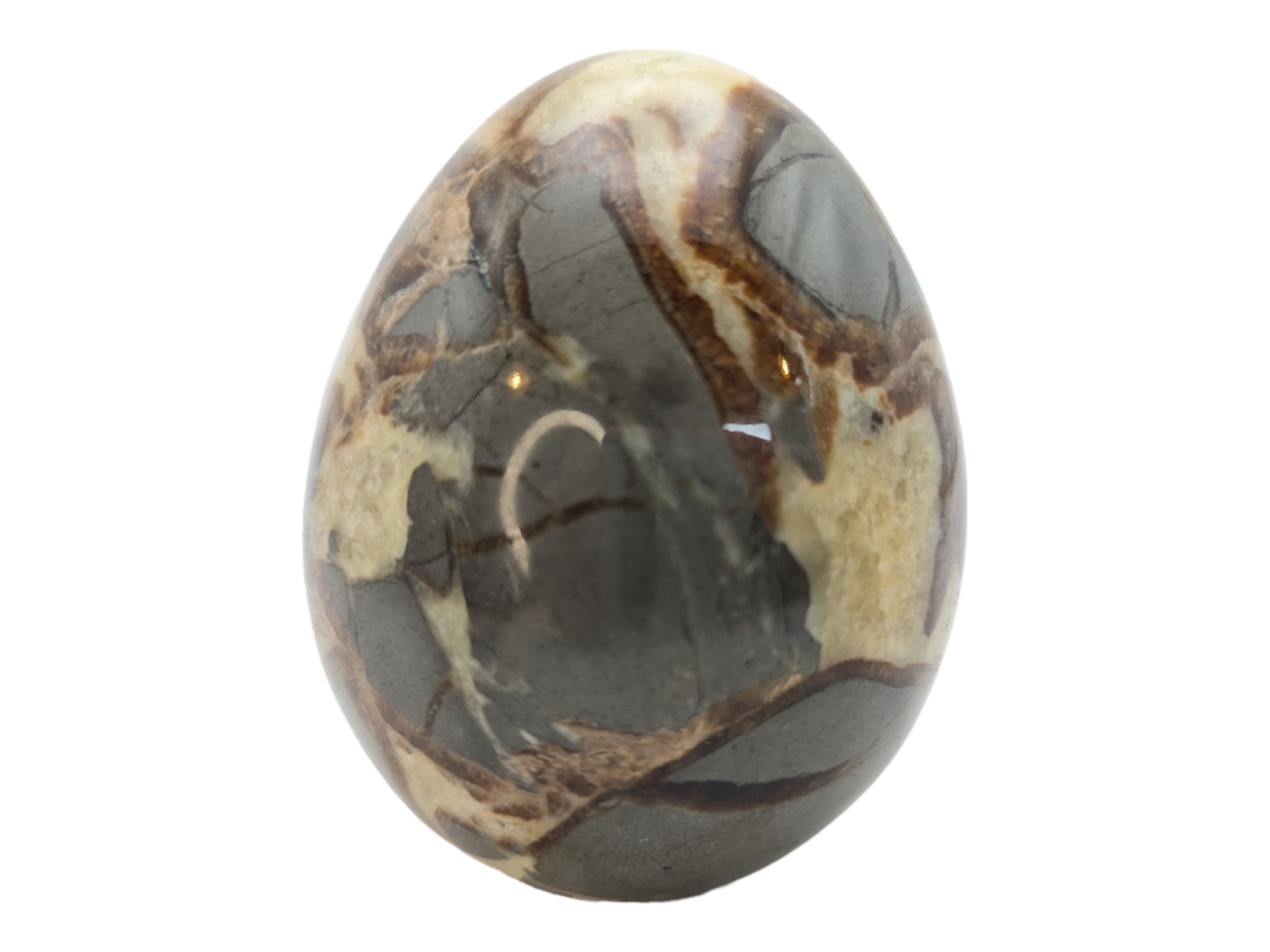 Utah Septarian Nodules Stone Egg - Image 3