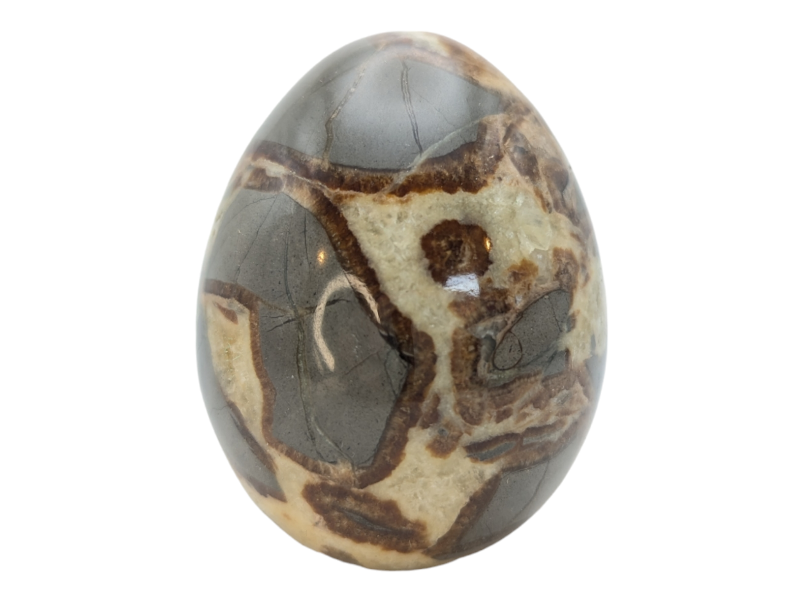 Utah Septarian Nodules Stone Egg - Image 2