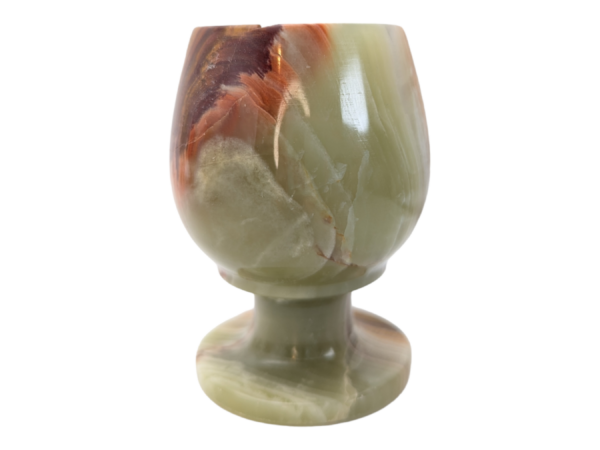 3 Inch Green Onyx Stone Carved Sherry Glasses Set of 6 - Image 7