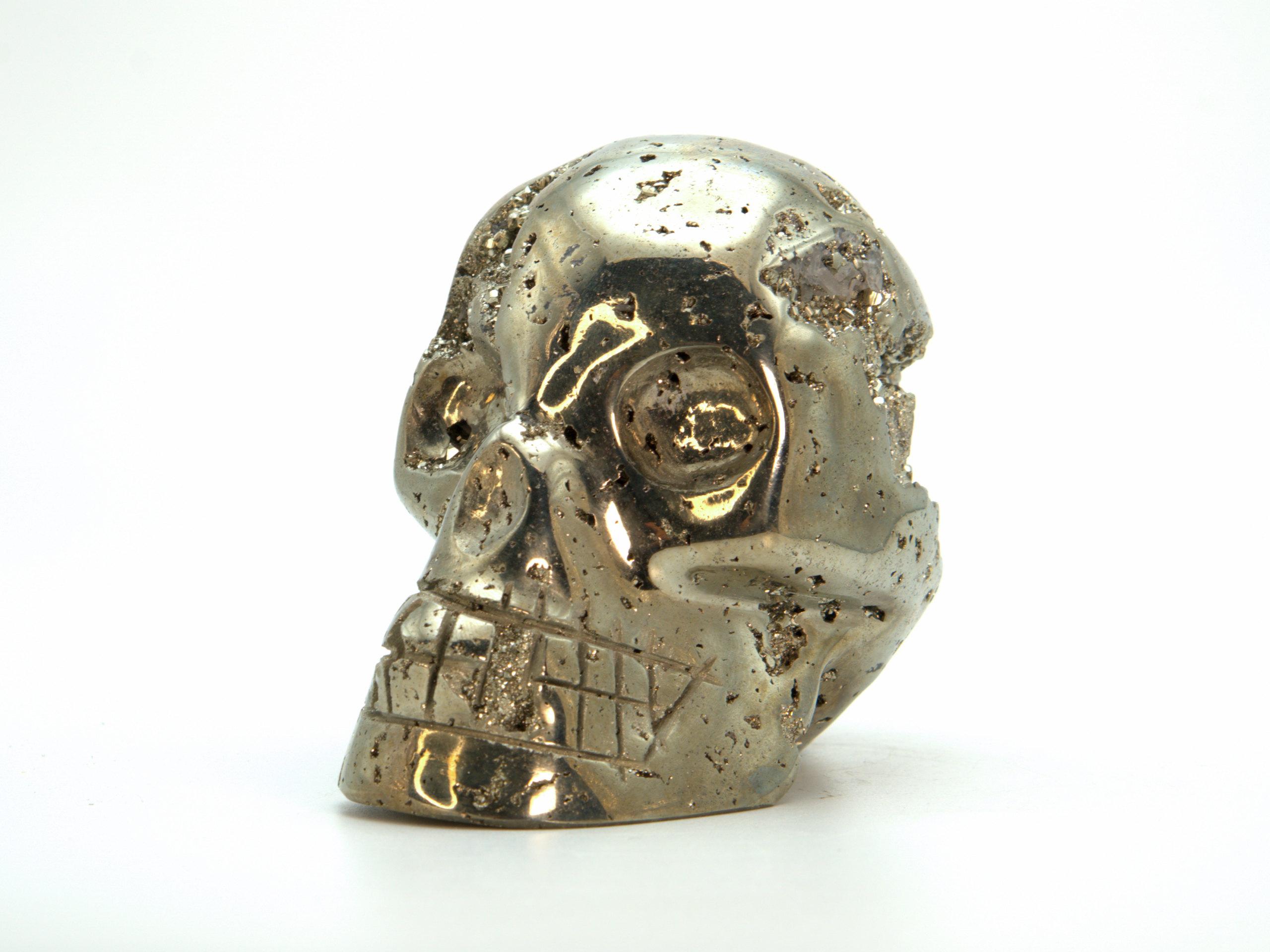 Large Pyrite Skull - Image 3