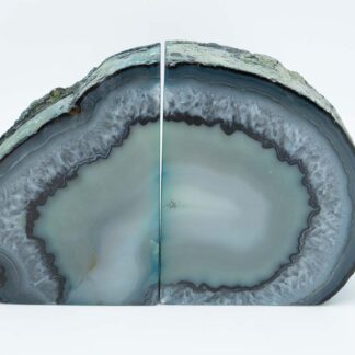 Agate Bookends - Blue and Green