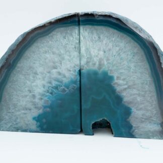 Agate Bookends - Teal