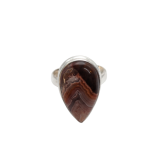 Agate Teardrop Ring - Size 8