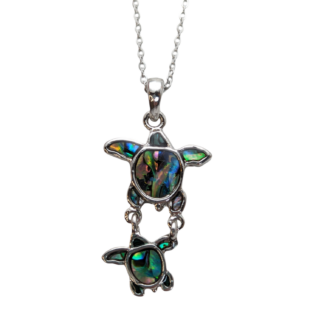 Sea Turtles Pava Abalone Shell Necklace