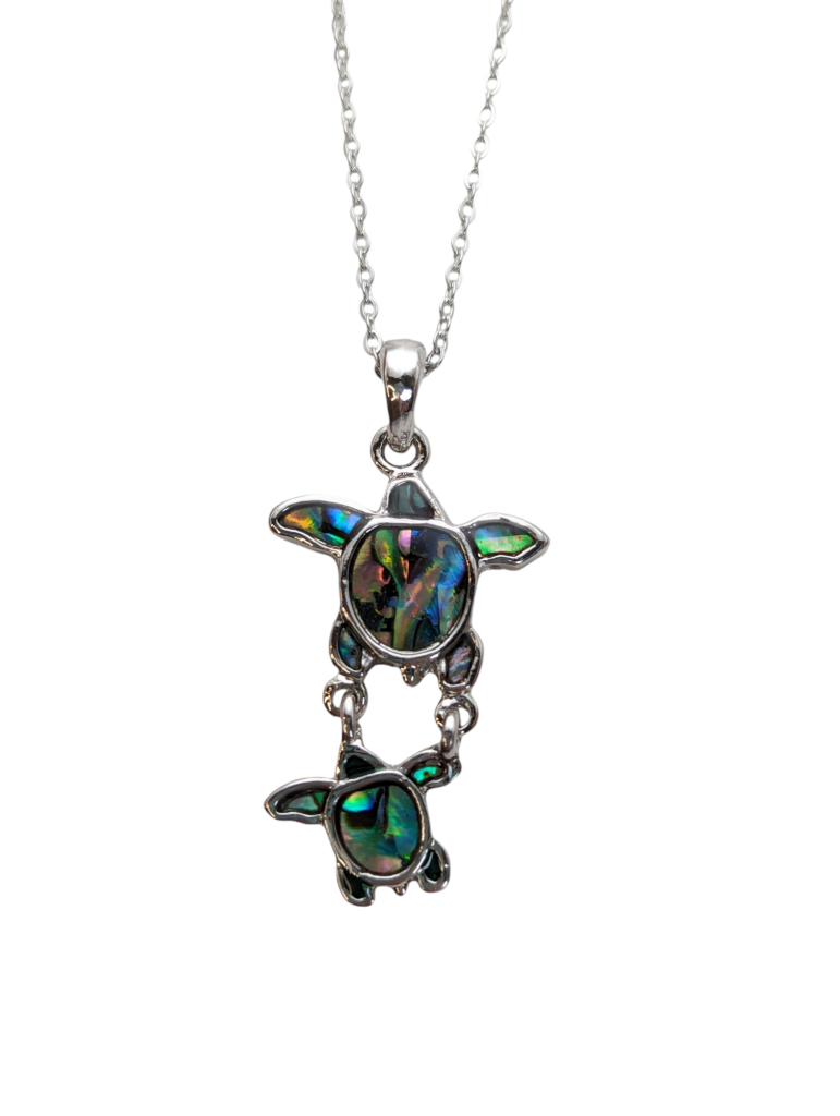 Sea Turtles Pava Abalone Shell Necklace | The Ore Cart Rock Shop
