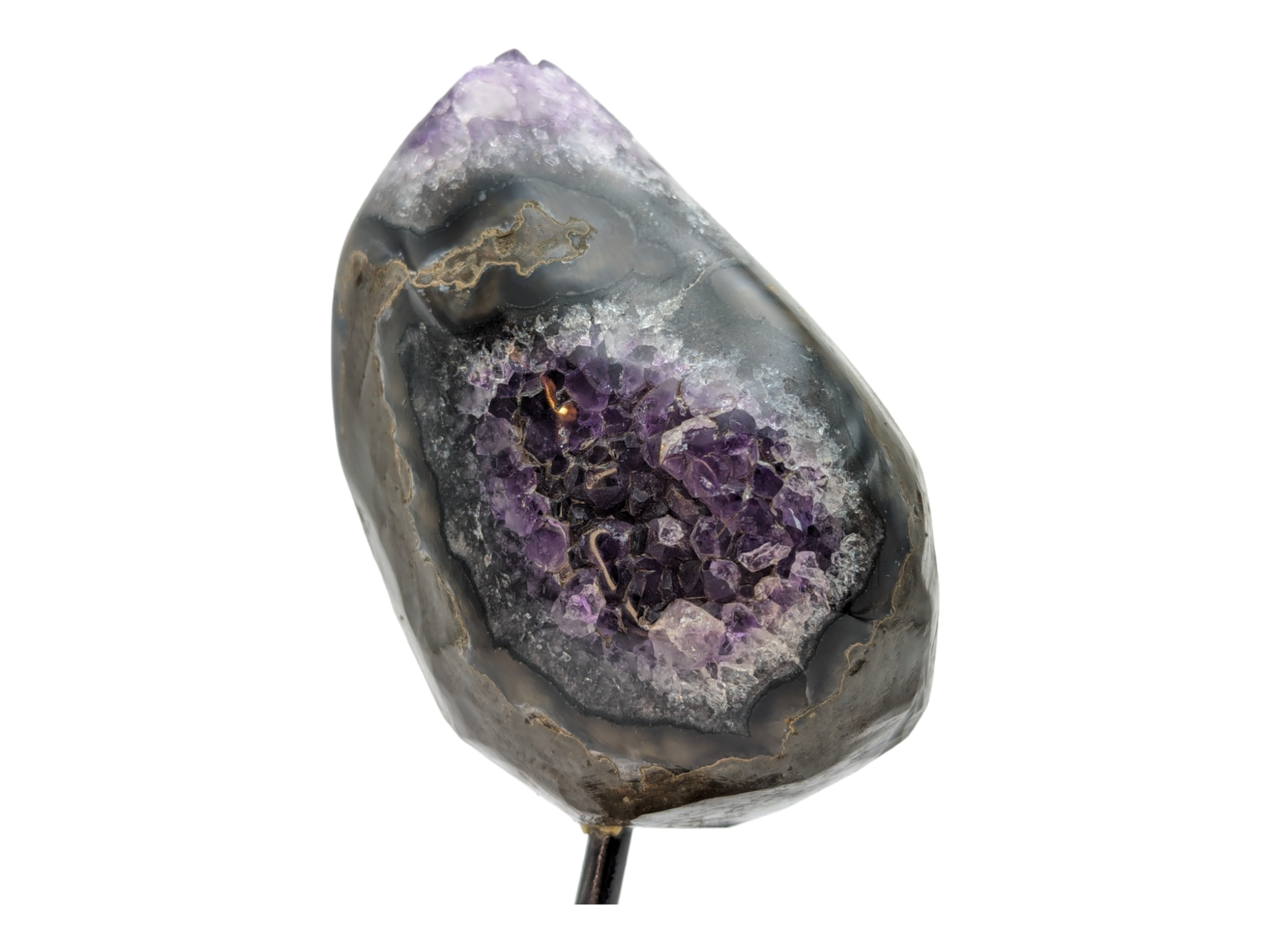 Amethyst Geode Teardrop Display - Image 5