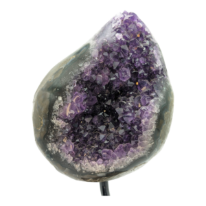 Amethyst Geode Teardrop Display