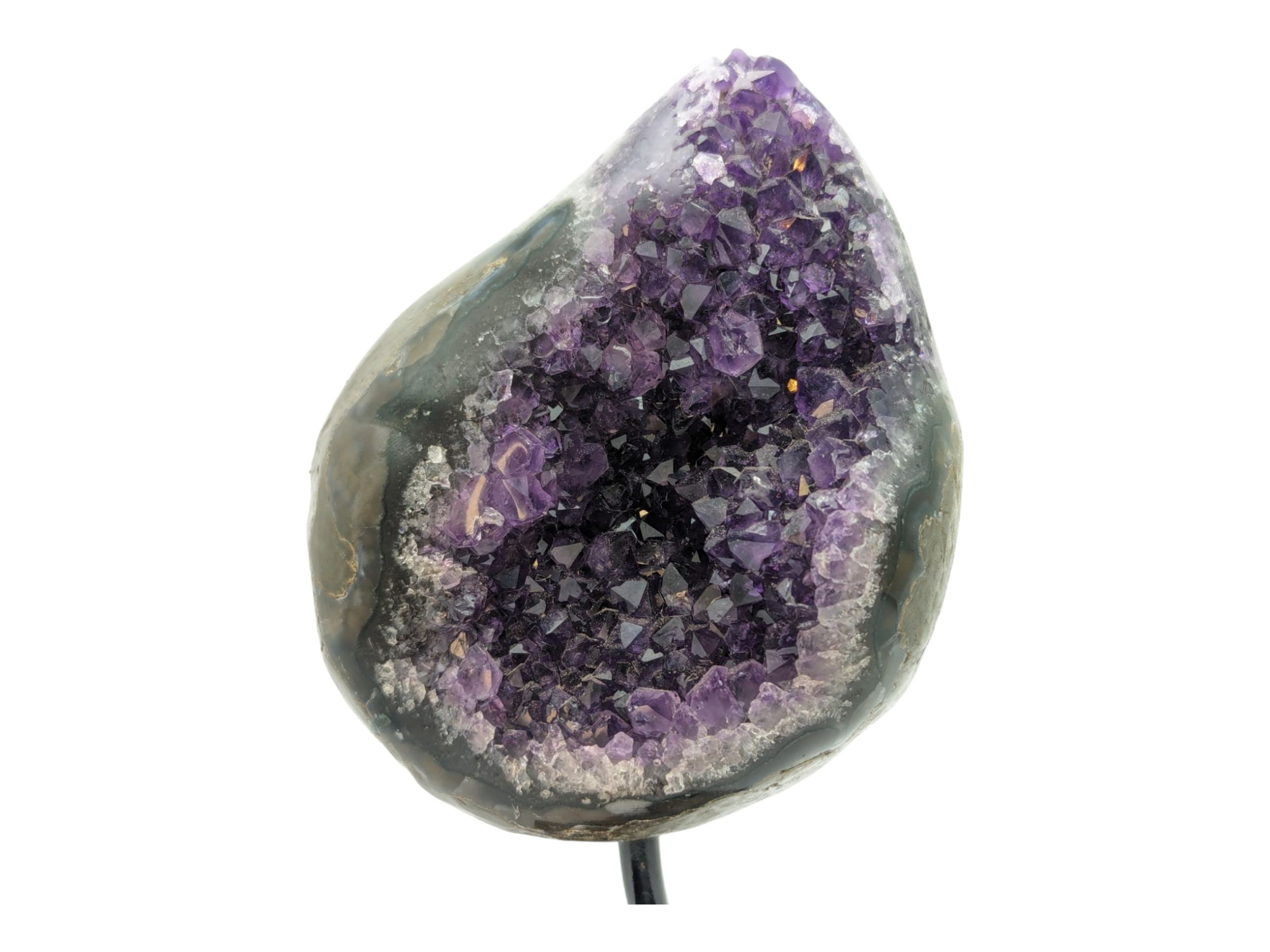 Amethyst Geode Teardrop Display