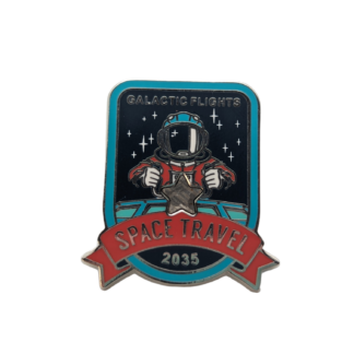 Meteorite Galactic Flights Space Travel Brooch Pin