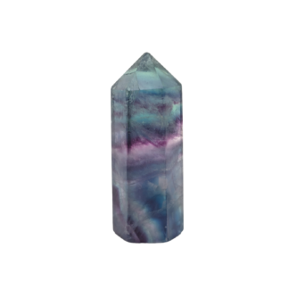 Fluorite Banded Crystal Tower Point