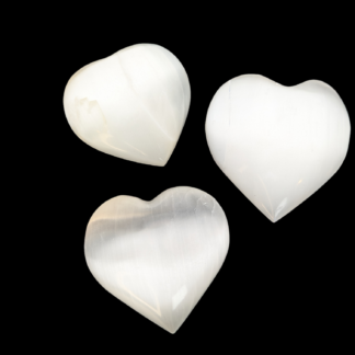 Selenite Crystal Hearts