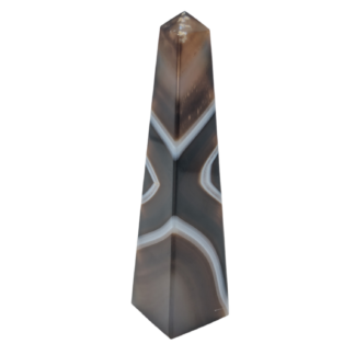 Black Banded Agate Obelisk