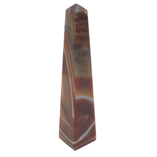 Red Banded Agate Obelisk