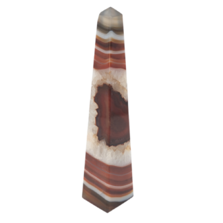 Red Banded Agate Obelisk