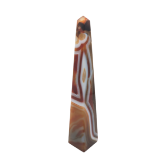 Red Banded Agate Obelisk