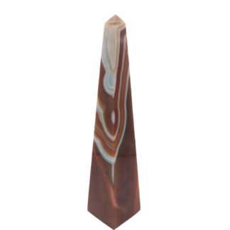 Red Banded Agate Obelisk