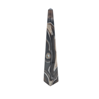 Black Banded Agate Obelisk