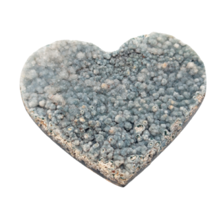 Blue Drusy Agate Heart