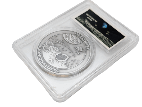 Silver Muonionalusta Meteorite Coin