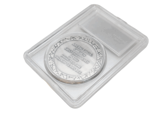 Silver Muonionalusta Meteorite Coin - Image 2