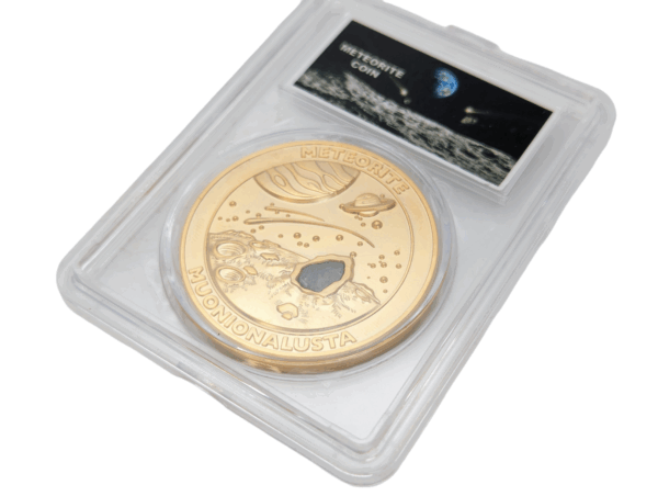 Gold Muonionalusta Meteorite Coin
