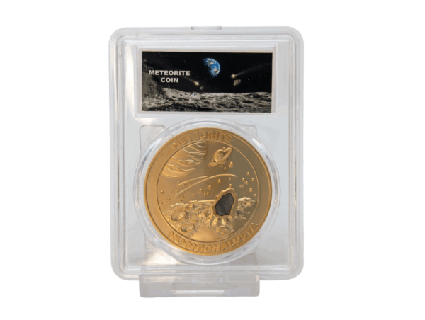 Gold Muonionalusta Meteorite Coin - Image 2