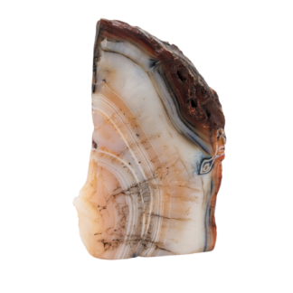 Raw Banded Carnelian Slice
