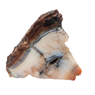 Raw Banded Carnelian Slice