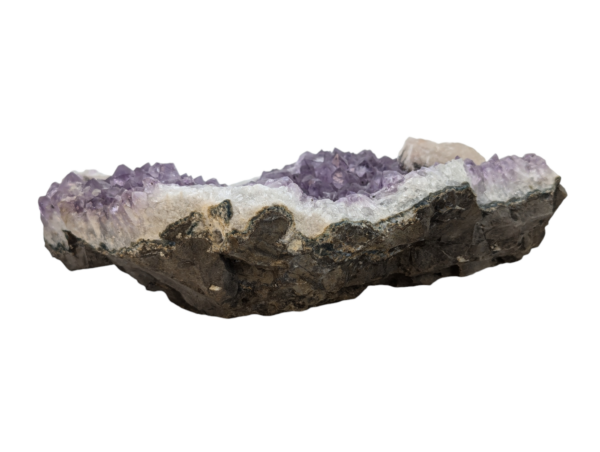 Amethyst Flat Display Piece with Quartz - Image 7