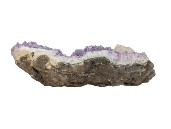 Amethyst Flat Display Piece with Quartz - Image 5