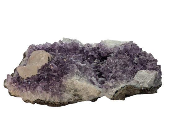 Amethyst Flat Display Piece with Quartz - Image 4