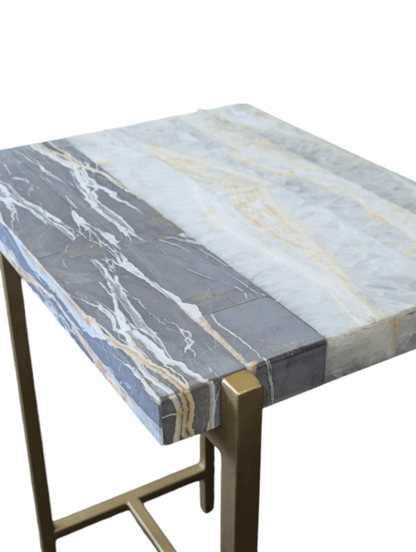 Onyx Side Table / Stone Living Room Table - Image 6
