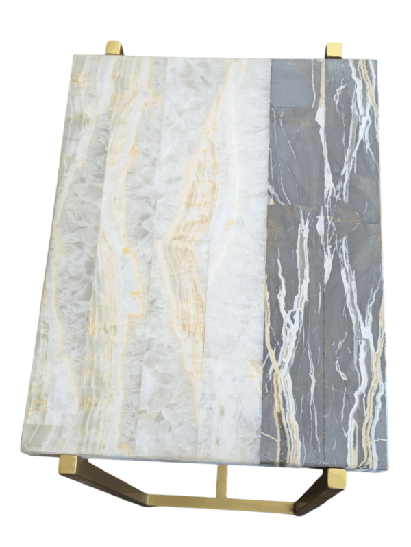 Onyx Side Table / Stone Living Room Table - Image 5