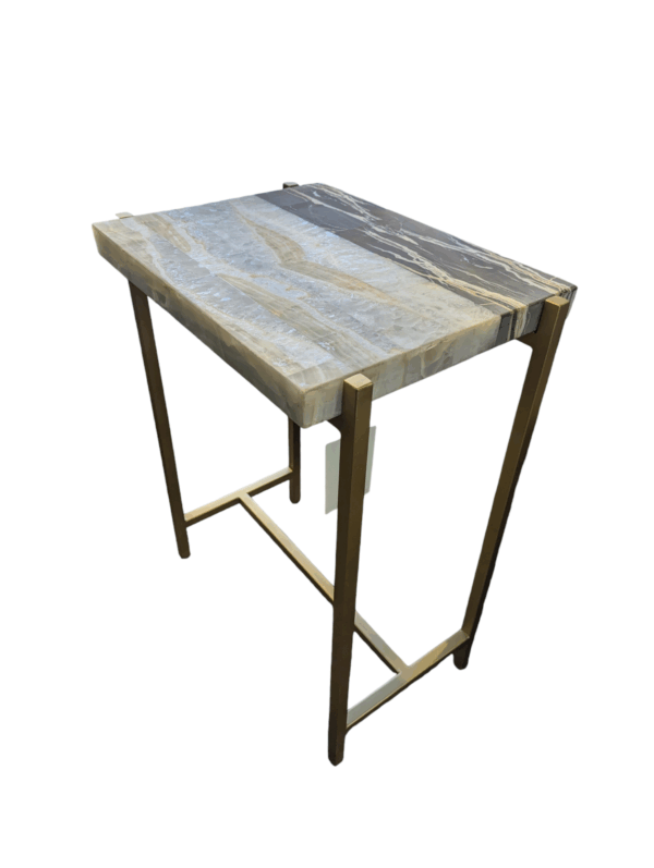 Onyx Side Table / Stone Living Room Table