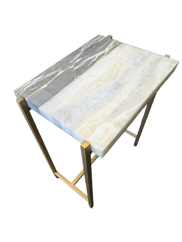 Onyx Side Table / Stone Living Room Table - Image 15