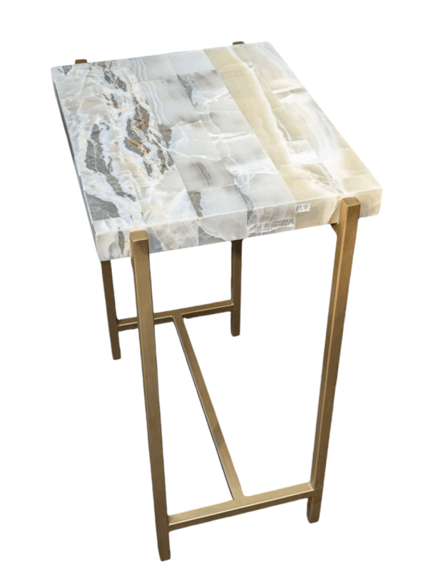 Onyx Side Table / Stone Living Room Table - Image 4