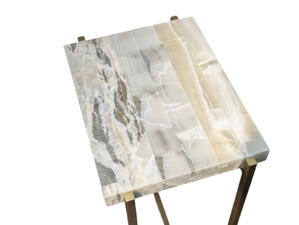 Onyx Side Table / Stone Living Room Table - Image 3