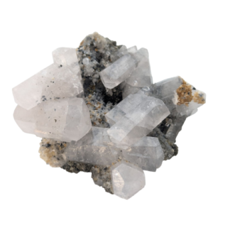 Pyrite Specimen with Calcite and Apatite