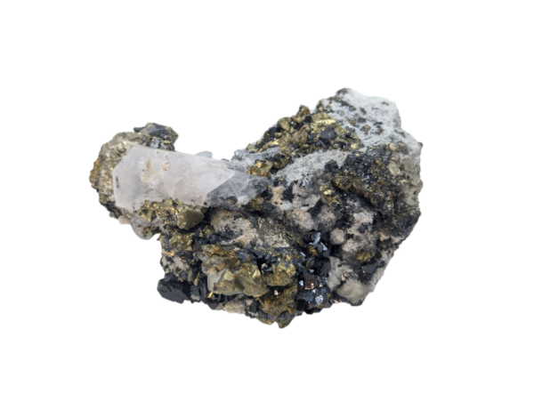 Pyrite Specimen with Calcite and Apatite - Image 2