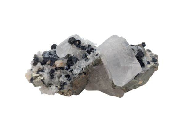 Pyrite Specimen with Calcite and Apatite - Image 3
